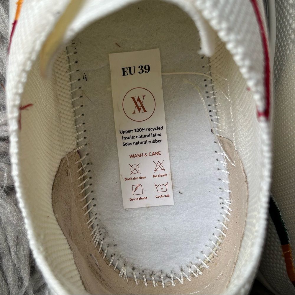 Vivaia Kama rainbow white lace up sneakers women’s shoe size 8 - Picture 10 of 11